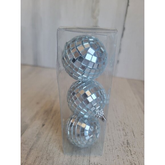 Mini glass disco ball set retro Xmas decor - Picture 9 of 9